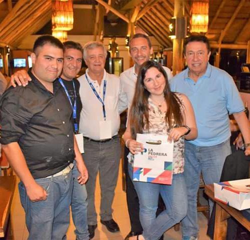 Com cronistas argentinos no jantar de encerramento do Congresso